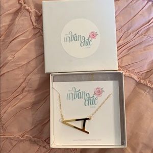 Letter A necklace